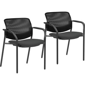Lorell Guest Chairs with Mesh Back, LLR83112