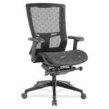 Lorell Checkerboard Design High-Back Mesh Chair, LLR85560