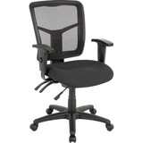 Lorell ErgoMesh Series Managerial Mid-Back Chair, LLR86201