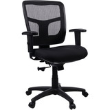 Lorell Managerial Mesh Mid-back Chair, LLR86209