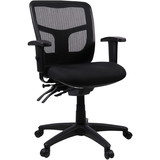 Lorell Managerial Swivel Mesh Mid-back Chair
