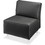 Lorell Fuze Modular Series Black Leather Guest Seating, LLR86917