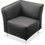 Lorell Fuze Modular Series Black Leather Guest Seating, LLR86918, Price/EA
