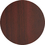 Lorell 46" Round Table Top, Fluted Edge - Hardwood - Mahogany, Veneer, Price/EA