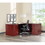 Lorell Prominence 2.0 Mahogany Laminate Right-Pedestal Credenza - 2-Drawer, LLRPC2472RMY, Price/EA
