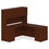 Lorell Prominence 2.0 Mahogany Laminate Double-Pedestal Desk - 5-Drawer, LLRPD3066DPMY, Price/EA