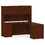 Lorell Prominence 2.0 Mahogany Laminate Double-Pedestal Desk - 5-Drawer, LLRPD3066DPMY, Price/EA