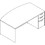 Lorell Prominence 2.0 Mahogany Laminate Box/Box/File Right-Pedestal Desk - 3-Drawer, LLRPD4272RSPMY, Price/EA