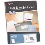 MACO White Laser/Ink Jet Full Sheet Label