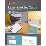 MACO Micro-perforated Laser/Ink Jet Unruled Index Cards