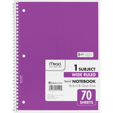 Mead Spiral Bound Wide Ruled Notebooks, MEA05510