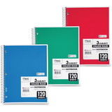 Mead 3 - Subject Wirebound College Ruled Notebooks - Letter
