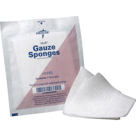 Medline Sterile 12 Ply Cotton Gauze Sponges, MIINON21422