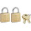 Master Lock Three-Pin Brass Tumbler Locks, Price/PK