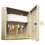 MMF Uni-Tag 10 Key Cabinet, 6.9" x 2" x 6.8" - Steel - Security Lock - Sand, Price/EA