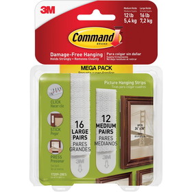 3M Command Picture Hanging Strips Mega Pack