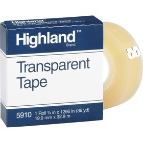 Highland Transparent Light-duty Tape, MMM5910341296
