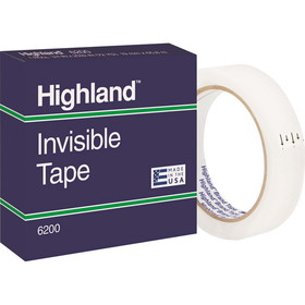 Highland 3/4"W Matte-finish Invisible Tape, MMM6200342592