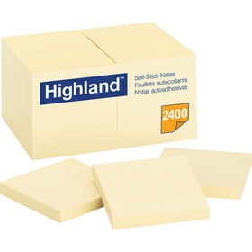 Highland Self-Sticking Notepads, MMM6549-24PK