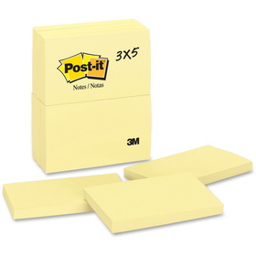 Post-it Original Pads in Canary Yellow