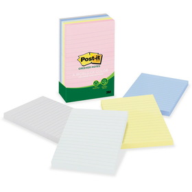 Post-it Greener Lined Notes - Helsinki Color Collection
