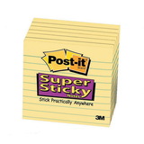 Post-it Super Sticky Lined Notes, MMM675-6SSCY