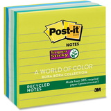 Post-it Super Sticky Lined Notes - Bora Bora Color Collection