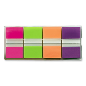 Post-it 1"W Flags - Bright Colors in On-the-Go Dispenser