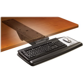 3M Adjustable Keyboard Tray, 23" x 25.5" x 12" - Black