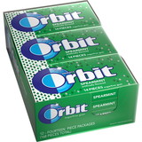 Orbit Spearmint Sugar-free Gum - 12 packs