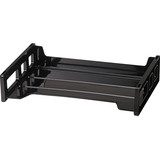 Officemate Black Side-Loading Desk Trays, OIC21002
