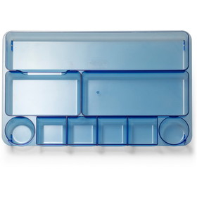 Officemate Blue Glacier 9-Compartment Drawer Tray