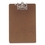 OIC Letter Archboard Clipboard, 2" Clip Capacity - 9" x 15.50" - Lever Arch - Brown, Price/EA