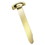 Officemate Brass Plated Round Head Fasteners, OIC99814, Price/BX