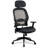 Office Star Space High Back Executive Chair, Black - Mesh Seat