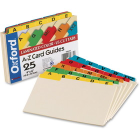 Oxford A-Z Laminated Tab Card Guides, OXF04635