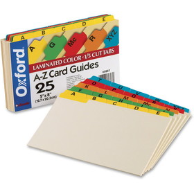 Oxford A-Z Laminated Tab Card Guides, OXF05827