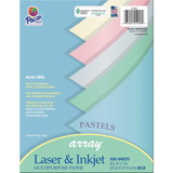 Pacon Inkjet, Laser Bond Paper - Pastel Lilac, Pastel Gray, Pastel Ivory, Pastel Sky Blue, Pastel Watermelon - Recycled - 10