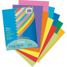 Pacon Laser Printable Multipurpose Card Stock - Assorted - Recycled - 10% Recycled Content