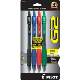 Pilot G2 Retractable Gel Ink Rollerball Pens, PIL31034