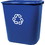 Rubbermaid Commercial Deskside Recycling Container, RCP295673BE