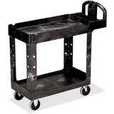 Rubbermaid HD 2-Shelf Utility Cart w/Lipped Shelf (Small)