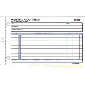 Rediform Material Requisition Purchasing Forms
