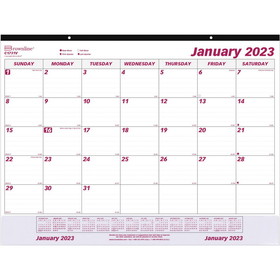 Brownline Vinyl Strip Monthly Desk Pad