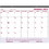 Brownline Vinyl Strip Monthly Desk Pad, Price/EA