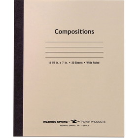 Roaring Spring Wide Ruled Flexible Cover Composition Book