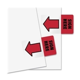 Redi-Tag Sign Here Red Arrow Page Flags