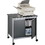 Safco Printer Stand, 200 lb Load Capacity - 1 x Shelf(ves) - 30.3" Height x 32" Width x 24.5" Depth - Laminate - Steel - Black, Price/EA