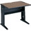Safco Reversible Top Computer Desk, Rectangle - 28" x 35.50" x 30" - Steel - Mahogany, Medium Oak Top, Base, Price/EA