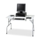 Safco Folding Computer Table, Rectangle - 47.25" x 29.75" x 28.8" - Steel - Light Gray, Price/EA